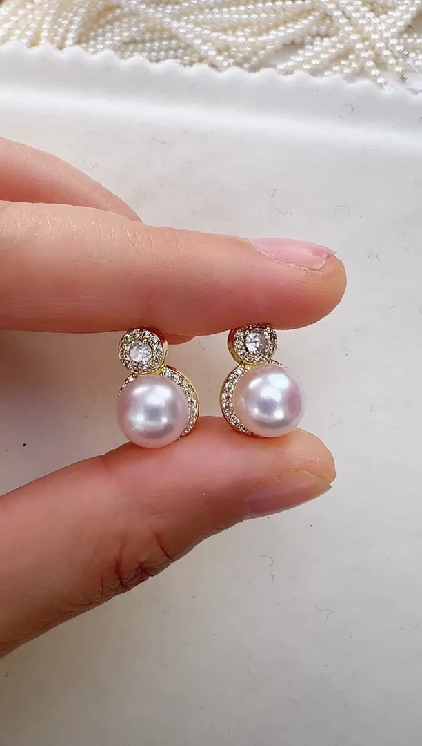 【闪购商品】淡水珍珠耳饰合金王菲