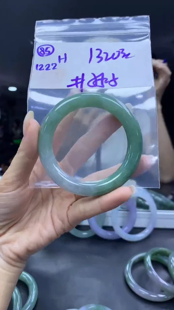 未镶嵌定制翡翠85手镯55.5+1320元+拍一发一