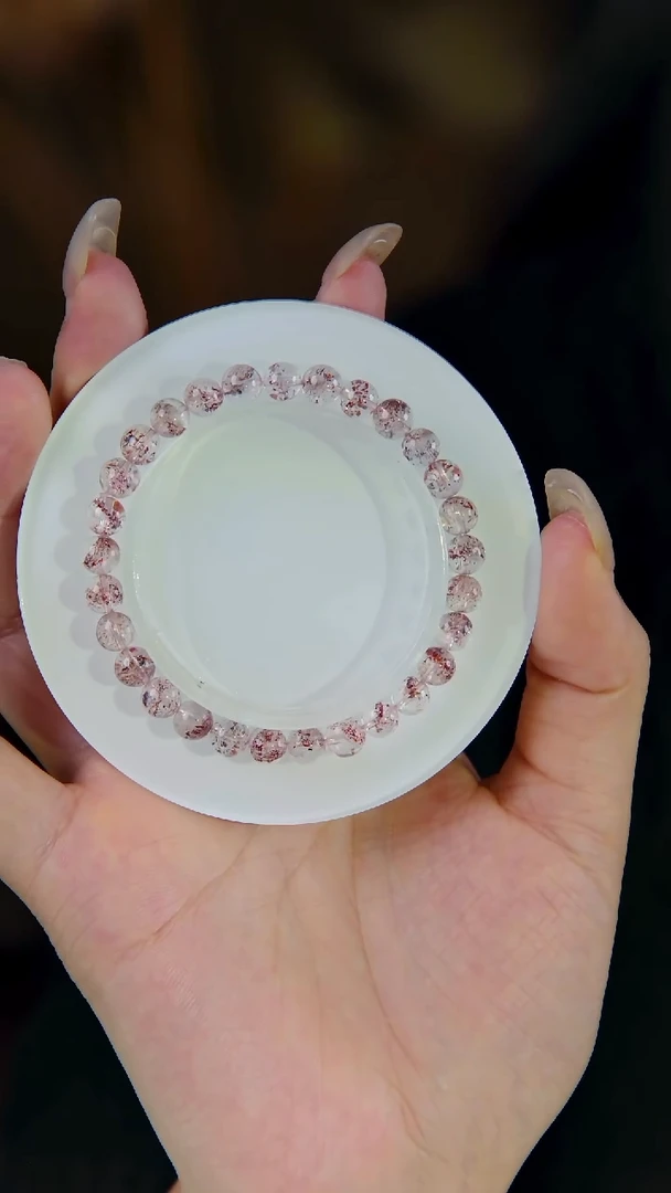 未镶嵌手链水晶金草莓素圈