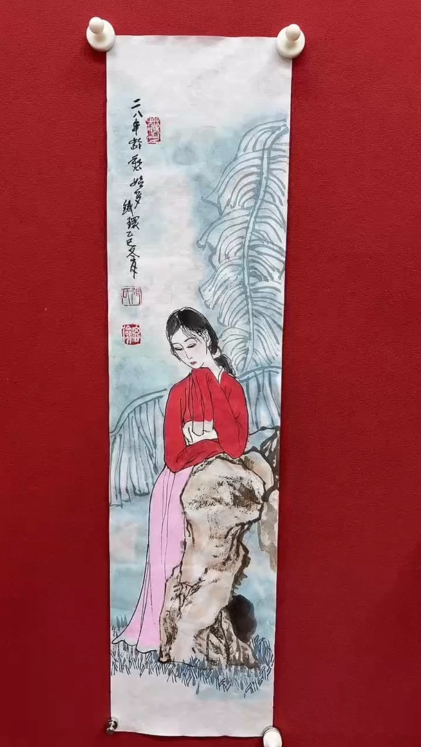 国画手绘原稿-张思俭-仕女-1平尺