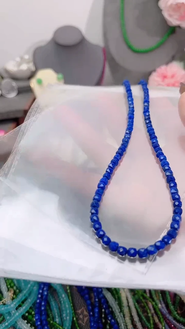 银S925镶嵌青金石颈饰多样性选其一199