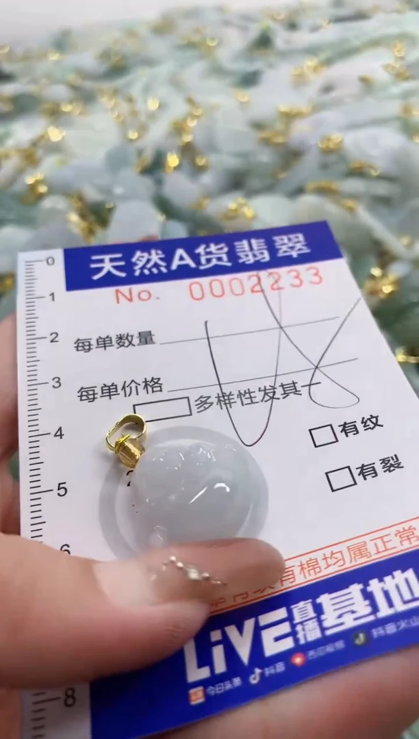 颈饰未镶嵌翡翠天然A货翡翠
