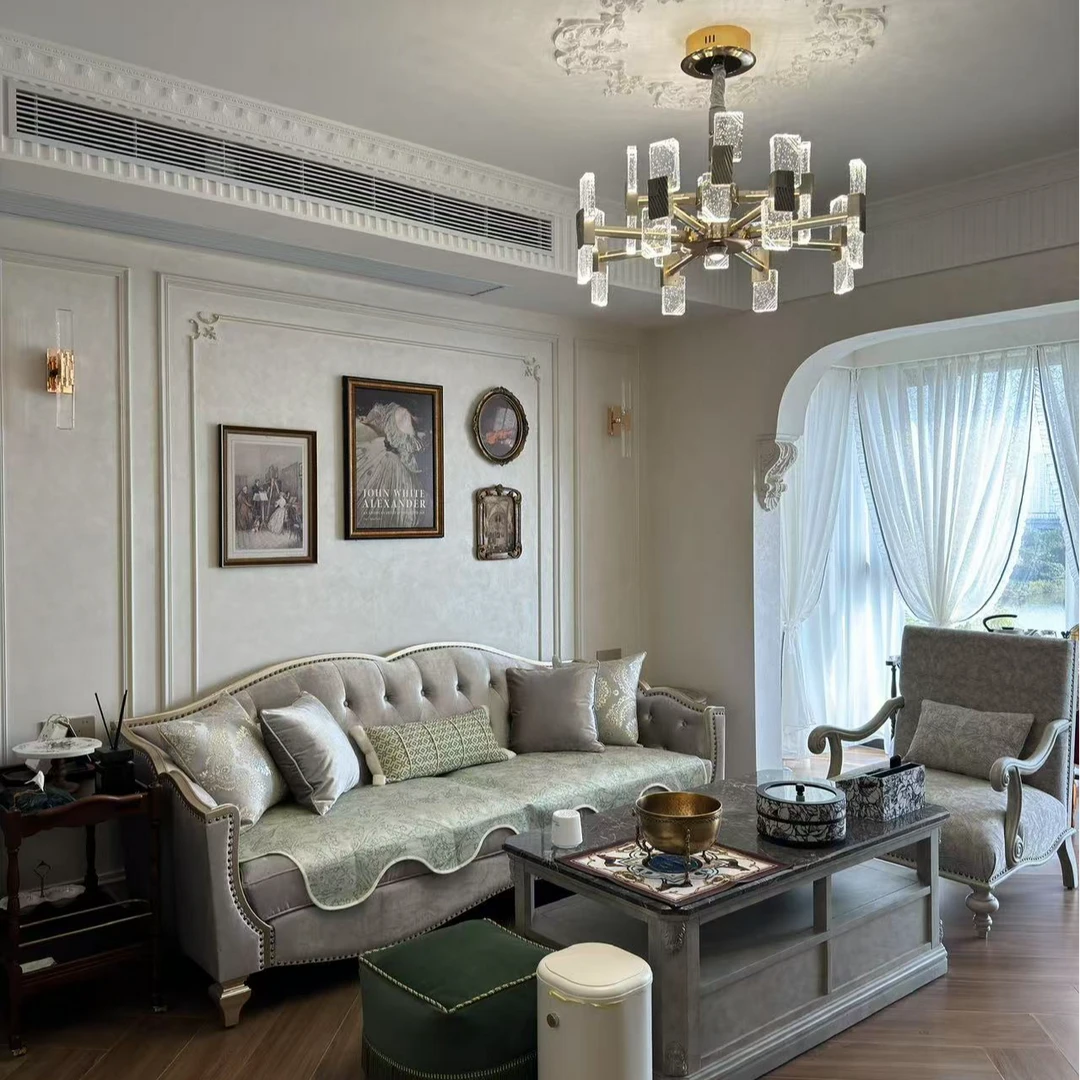 美式轻奢筑源沙发ART客厅实木法式别墅布艺高端奢华大平层