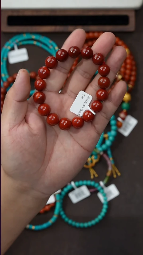 未镶嵌手串南红玛瑙萌*吖南红手串