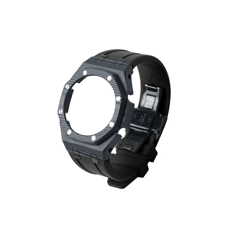 【碳纤维胶带】农家橡树GA2100金属表壳氟橡胶带改装配件