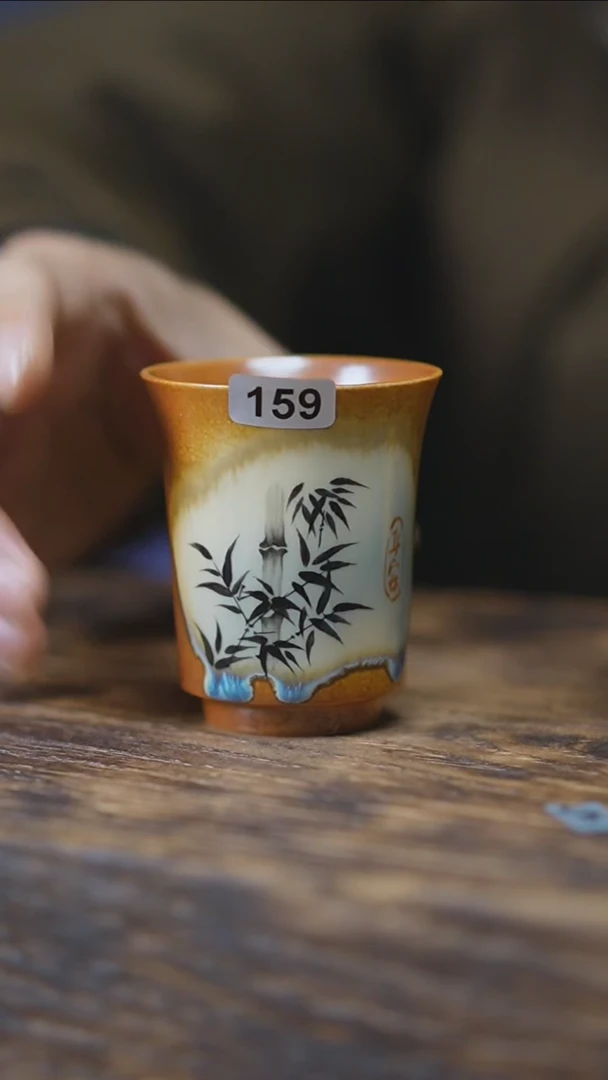 【闪购商品】159手绘系列墨竹单杯