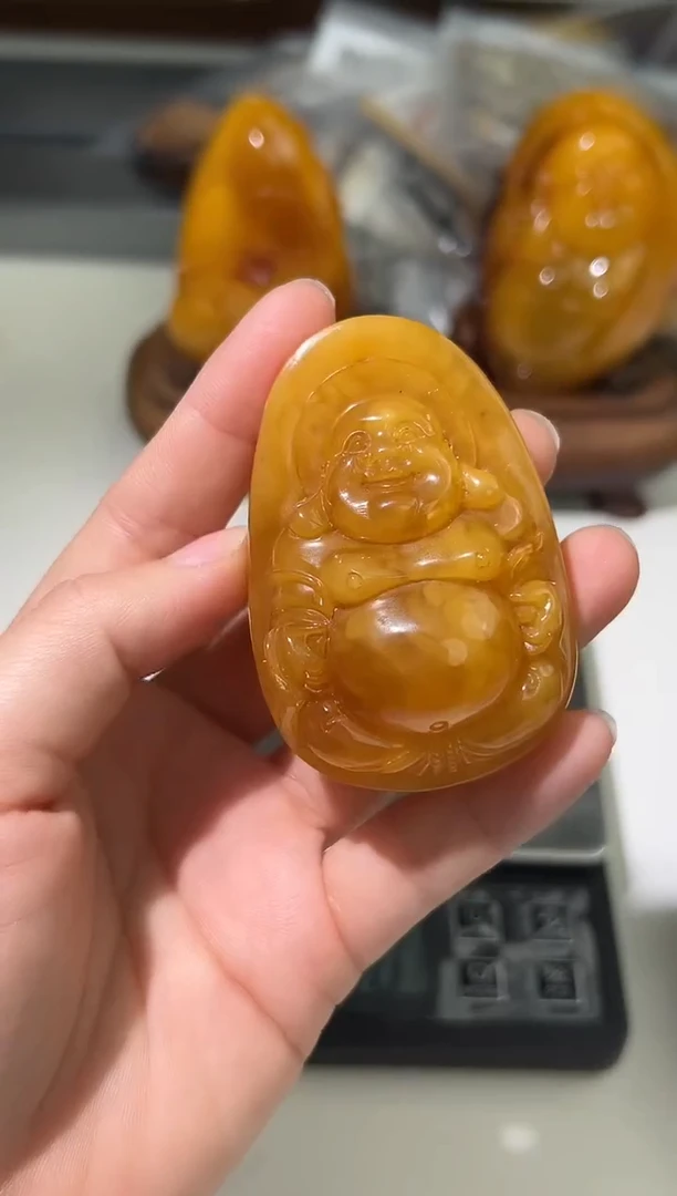 裸石琥珀未镶嵌琥珀蜜蜡吊坠