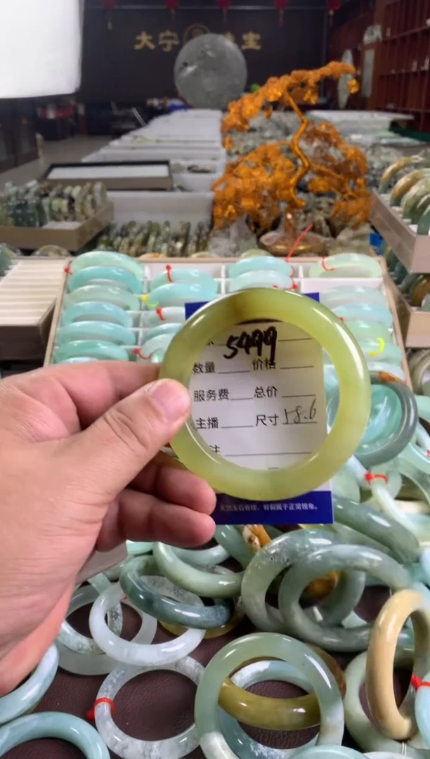 蛇纹石玉未镶嵌手镯5499