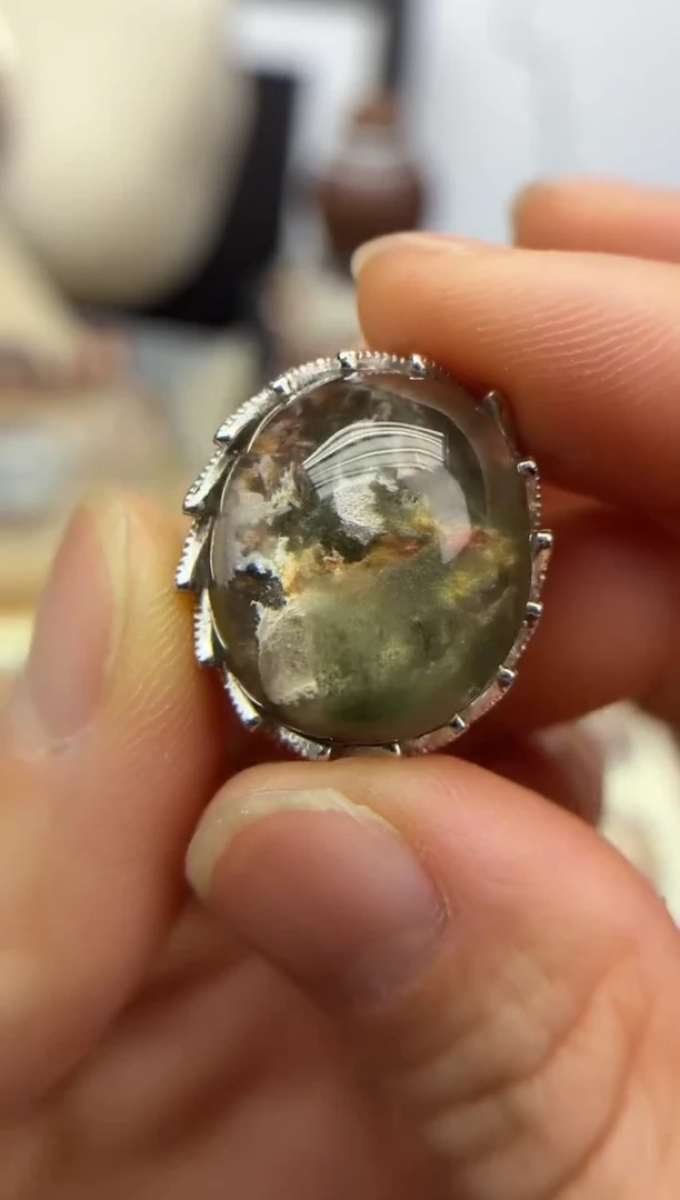 银S925镶嵌珠宝半成品水晶定制定制