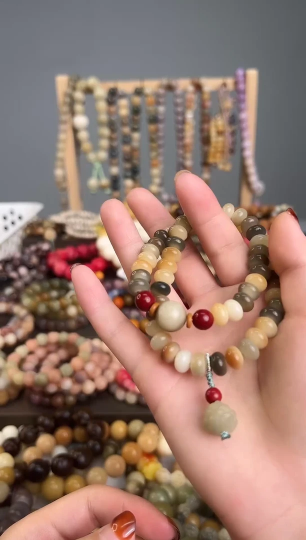 敦煌色算盘珠双圈