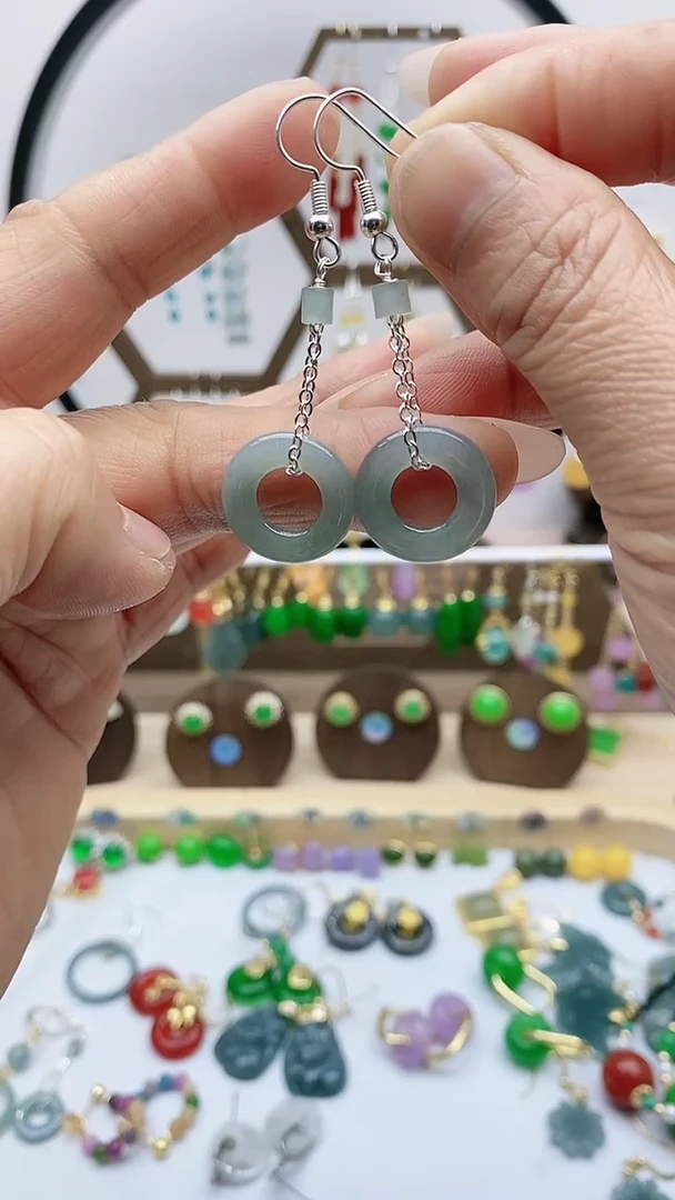 未镶嵌翡翠耳饰444