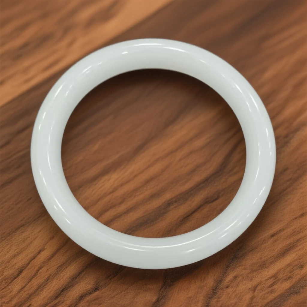 非金属玻璃手镯 白月光手镯