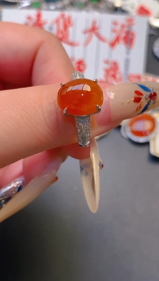 【闪购商品】翡翠耳饰银S925镶嵌天然A货翡翠1