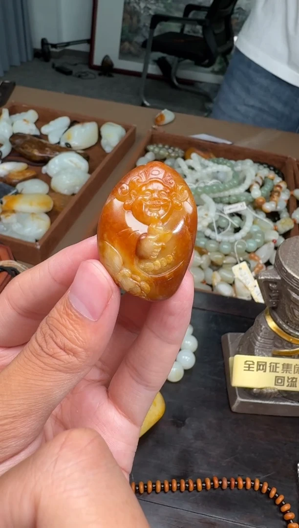和田玉未镶嵌挂件和田玉