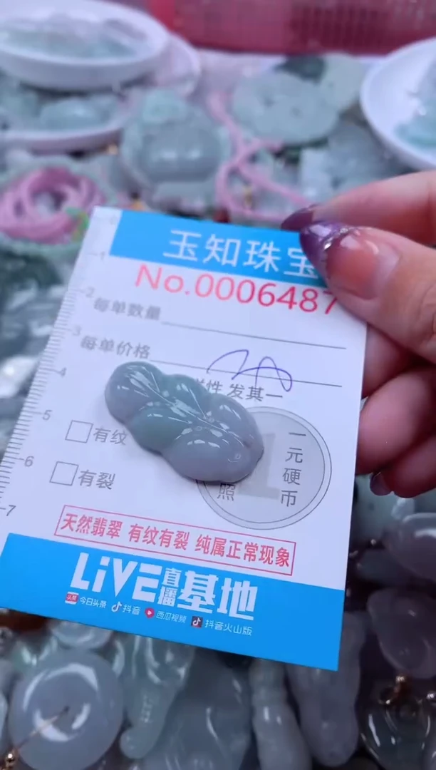 翡翠未镶嵌吊坠(不含链)6487
