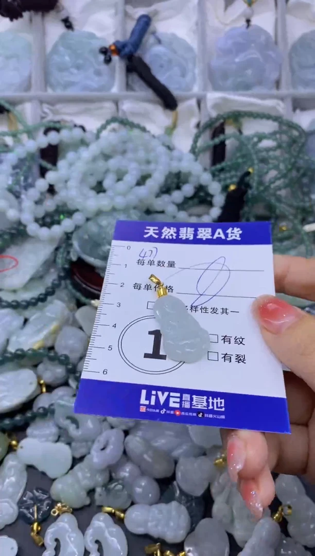 颈饰未镶嵌翡翠天然翡翠A货批量多样性发一件