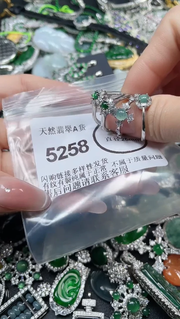 颈饰合金翡翠5258