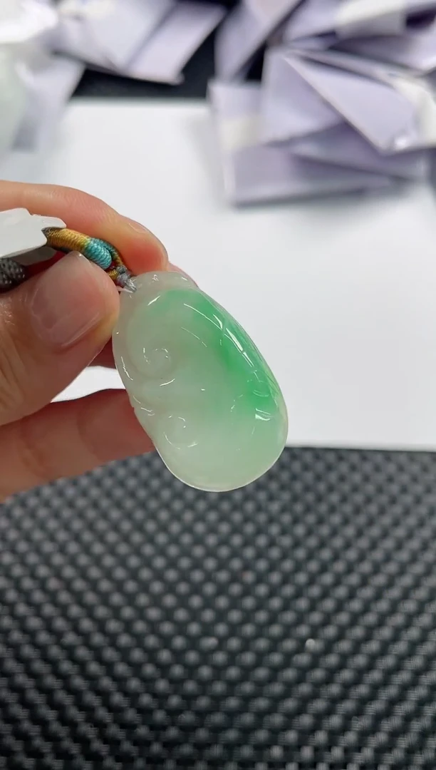 颈饰未镶嵌翡翠基地发货H 2252 如意