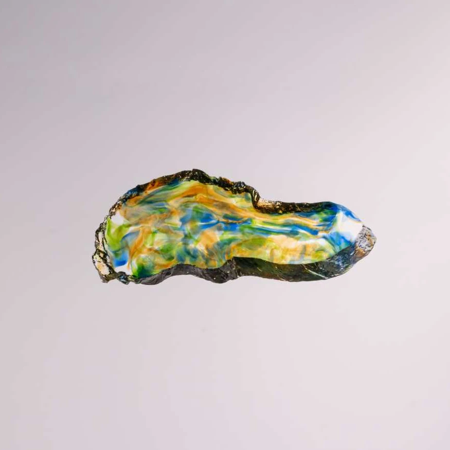 采莲东方美学会客厅【岩石干泡台】极简轻奢新中式书房置物架摆件