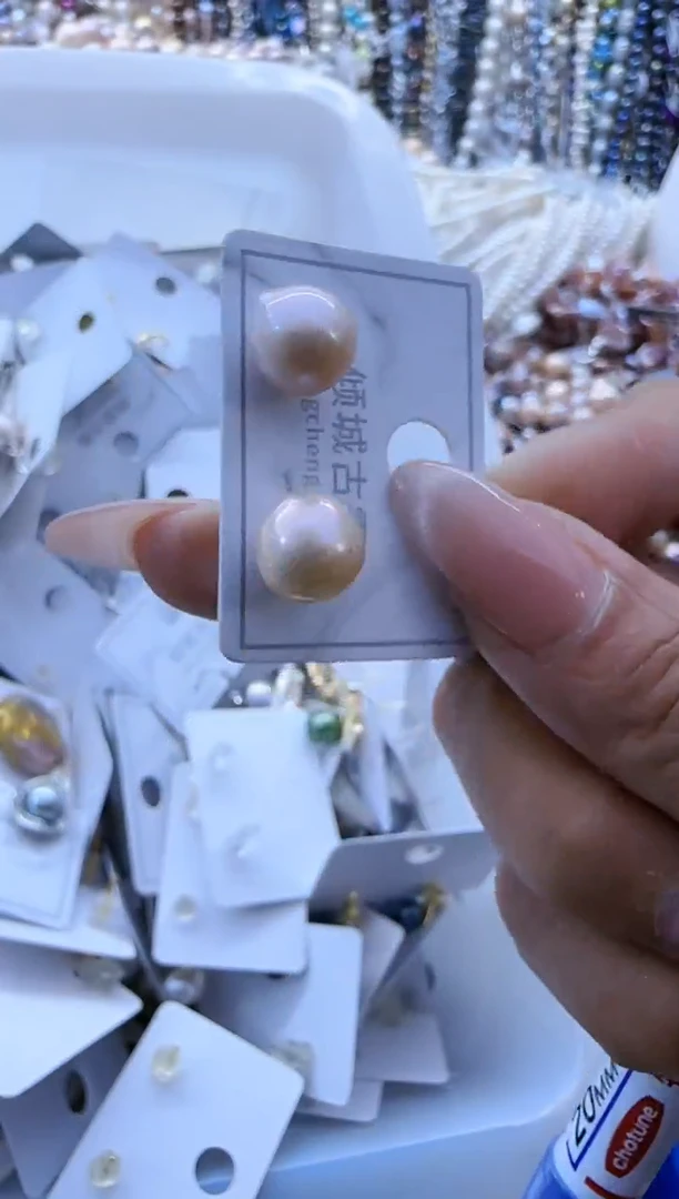 【闪购商品】淡水珍珠耳饰银S925镶嵌677