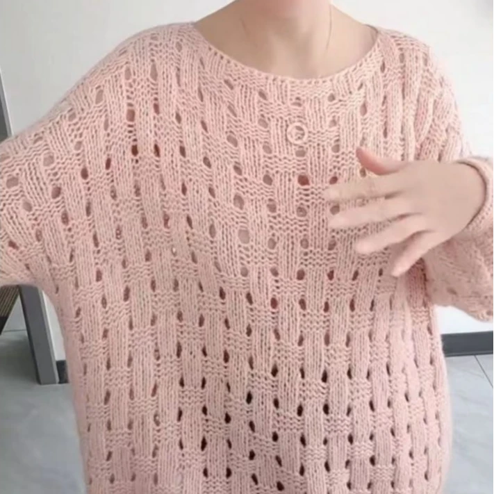 第62款：棋盘格棒针编织视频教程