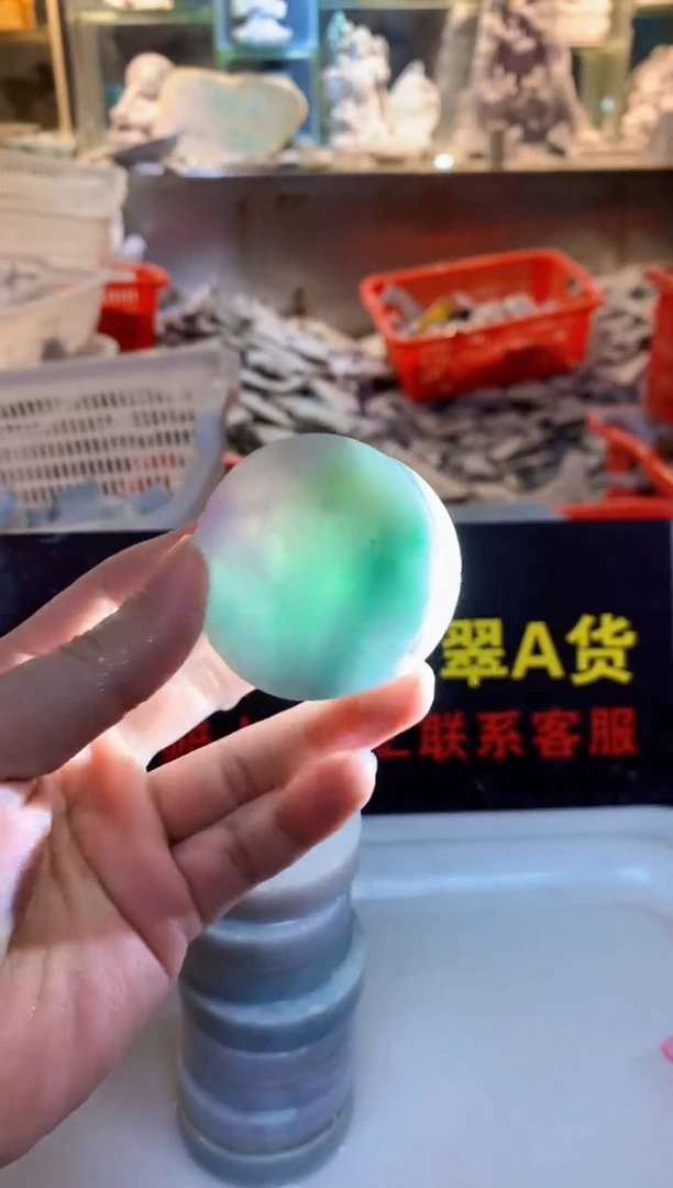 裸石翡翠0朗0翡翠珠宝652随机