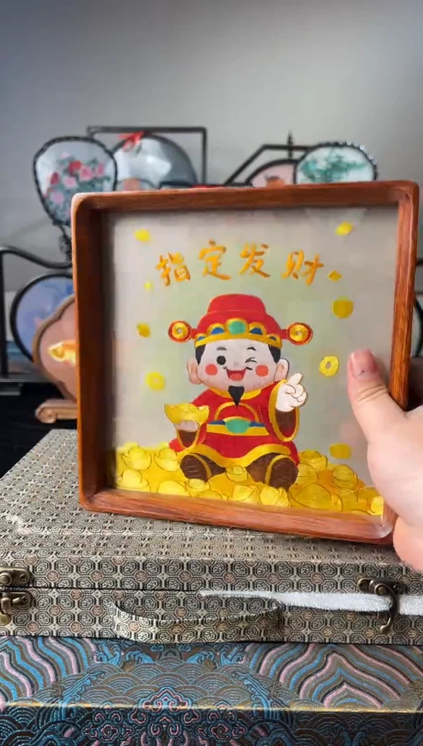 刺绣纯手工非遗苏绣双面绣摆件