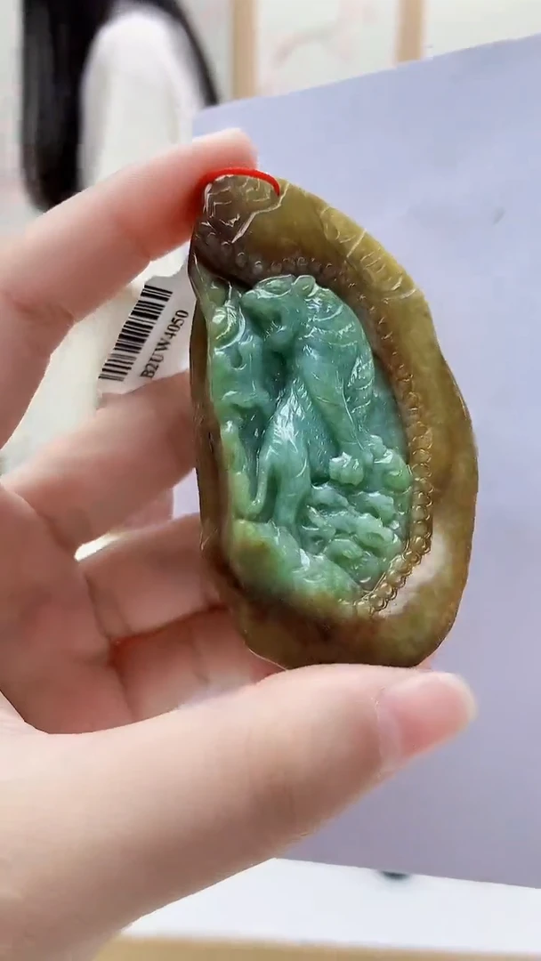 未镶嵌定制翡翠4812lr-毛货挂件14