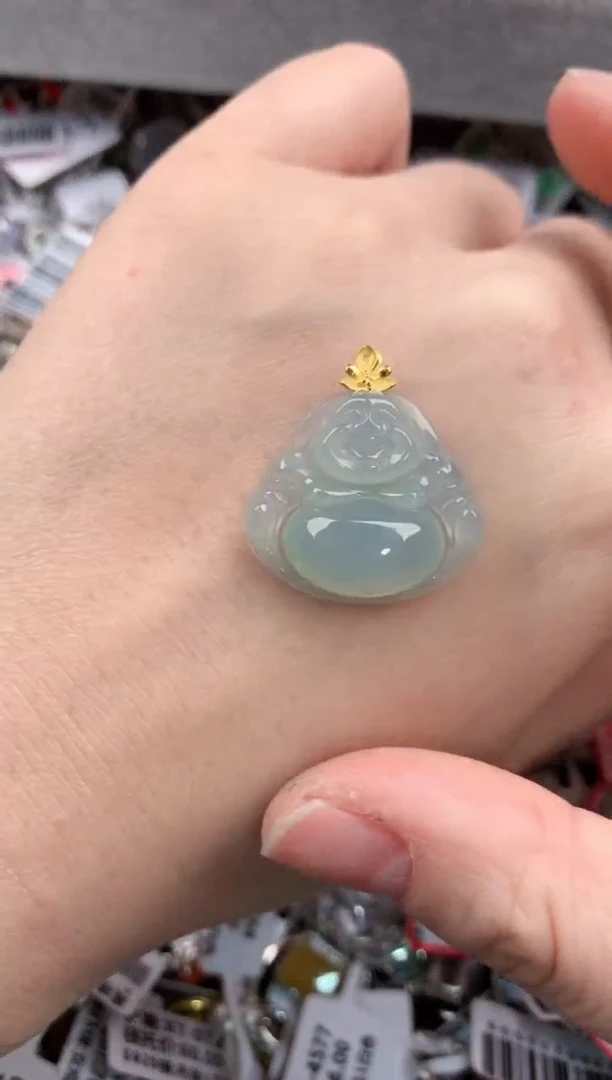 18K金镶嵌戒指翡翠12       3