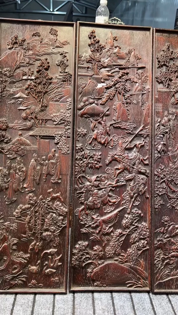 木紫檀雕刻一物一拍