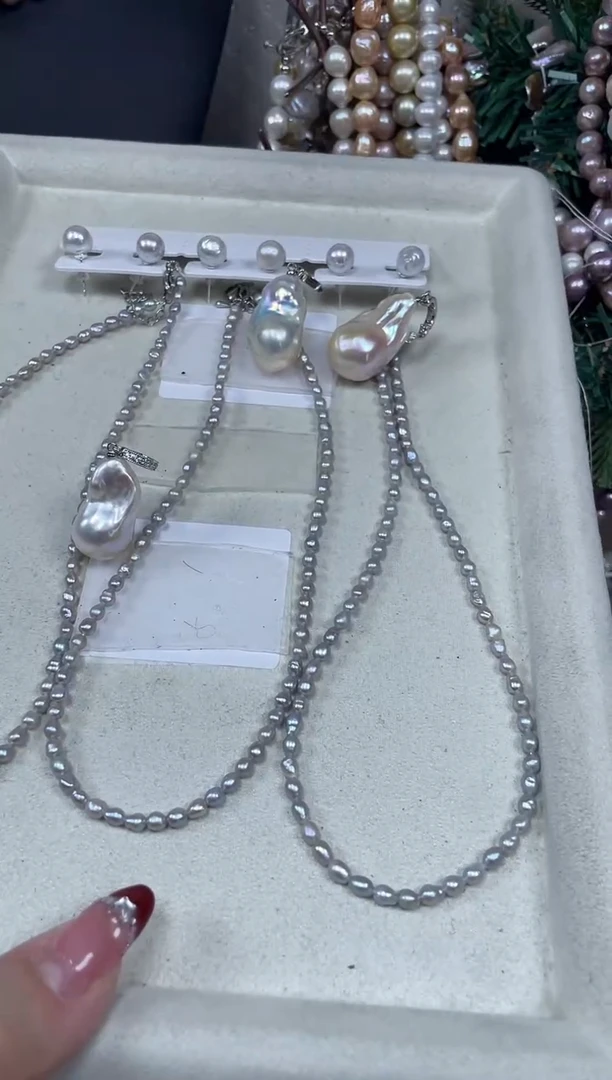 【闪购商品】淡水珍珠套链未镶嵌【纯恬珍珠】（多样性发货发一）