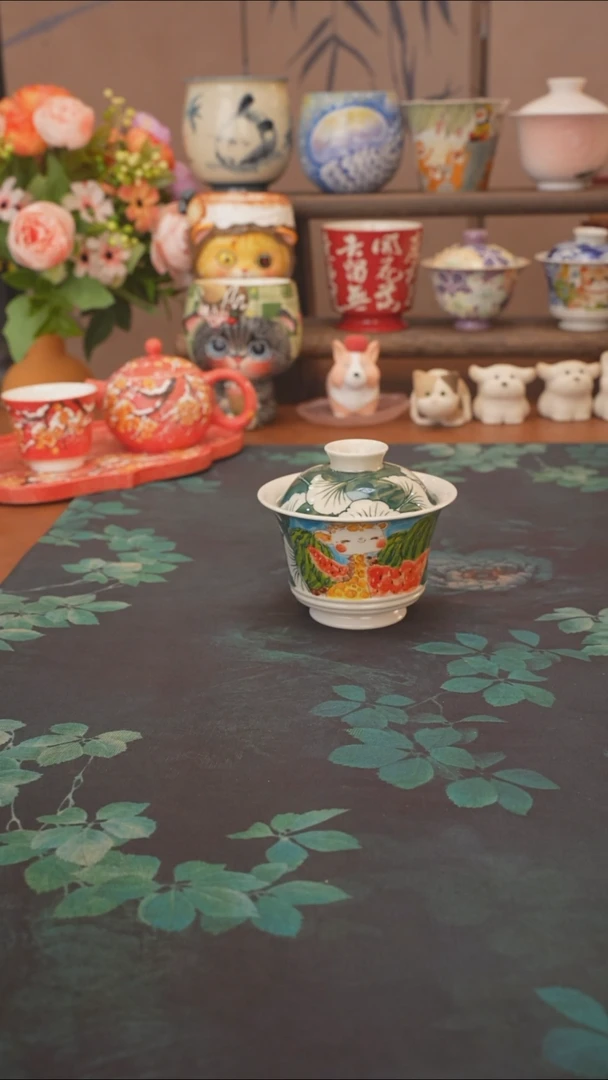 迷糊   小鹿盖碗