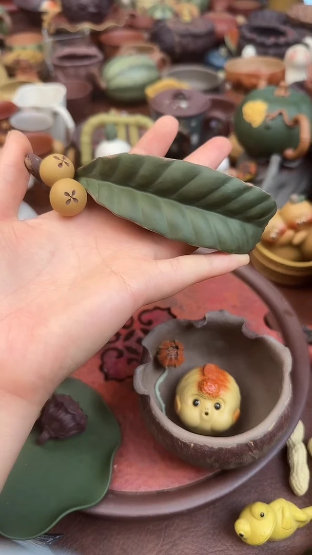 紫砂茶宠紫砂大枇杷