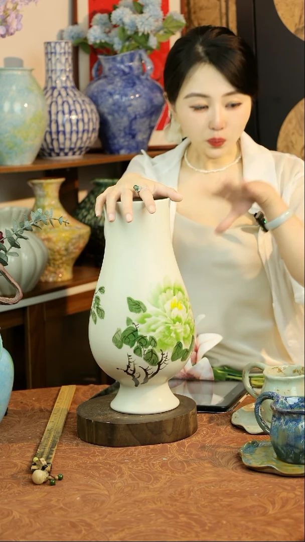 瓶景德镇宋韵系列牡丹花器