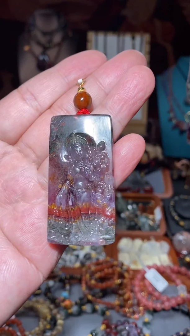 【闪购商品】水晶吊坠未镶嵌度母极光23