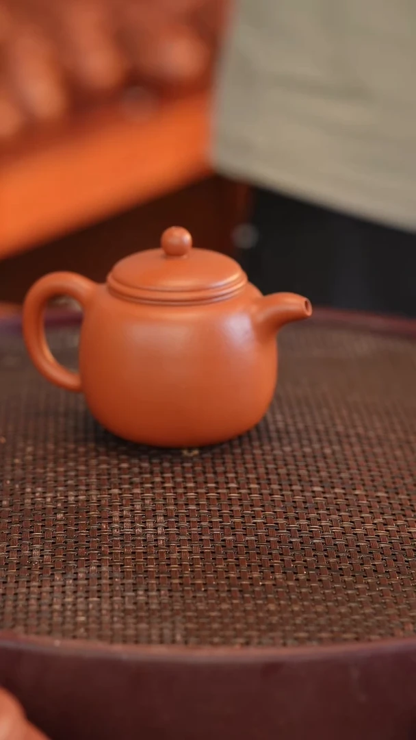 茶壶紫砂朱泥 半手工 190cc