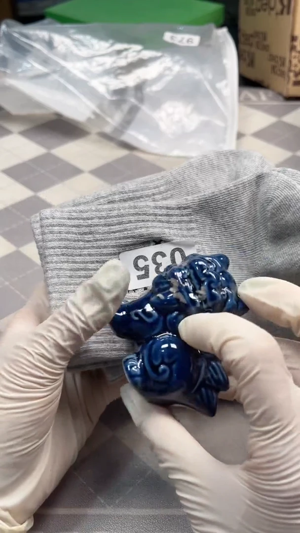 瓷片陶茶666文玩周边多人 鸟灰