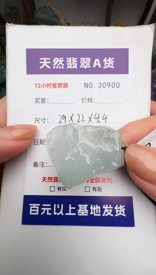 颈饰未镶嵌翡翠原石30900