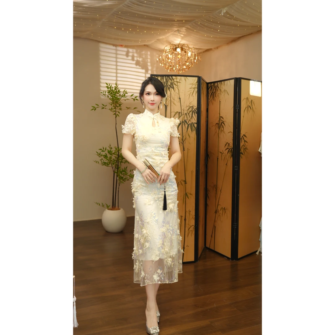 七姐原创-金樽花月-1167 连衣裙（LL097）