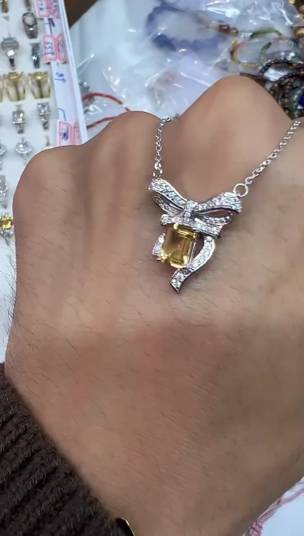 颈饰银S925镶嵌水晶14075多样性发其一