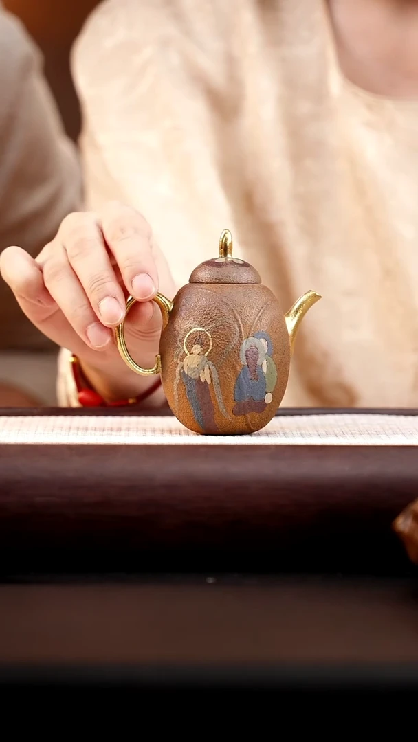 茶壶紫砂柴烧敦煌高菩提