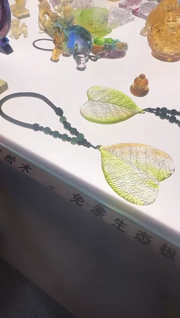 手工艺品琉璃菩提叶