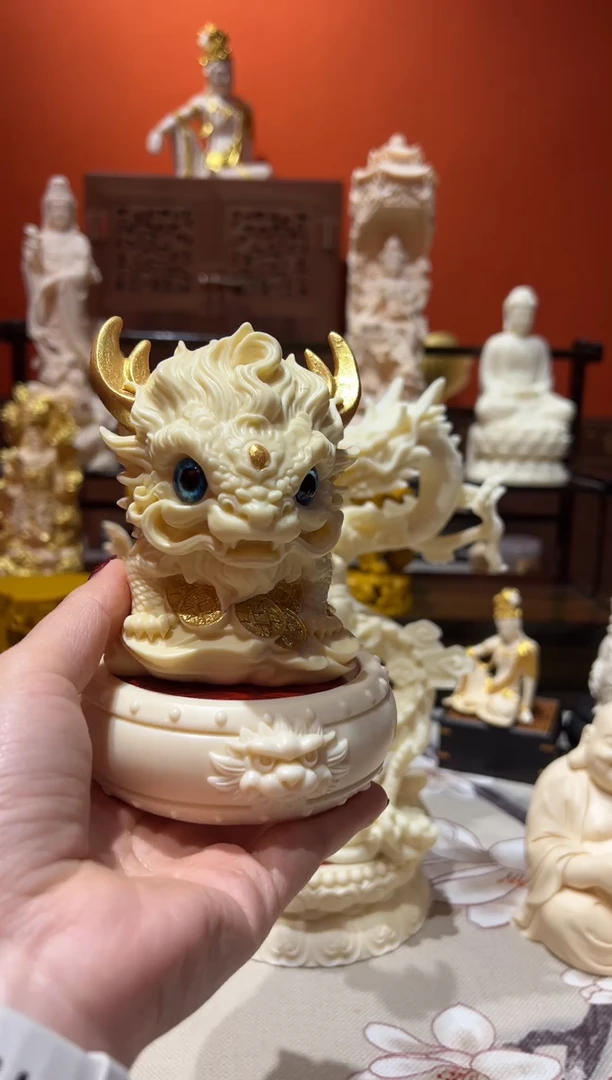 木木麒麟+貔貅底座