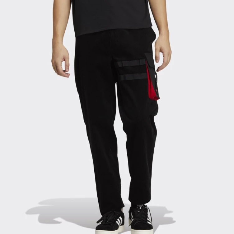 得adidas/阿迪达斯originals Cny Wv Pant运动休闲长裤男黑GN5445