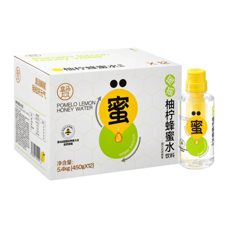 盒马 摇摇柚柠蜂蜜水 450g*12瓶