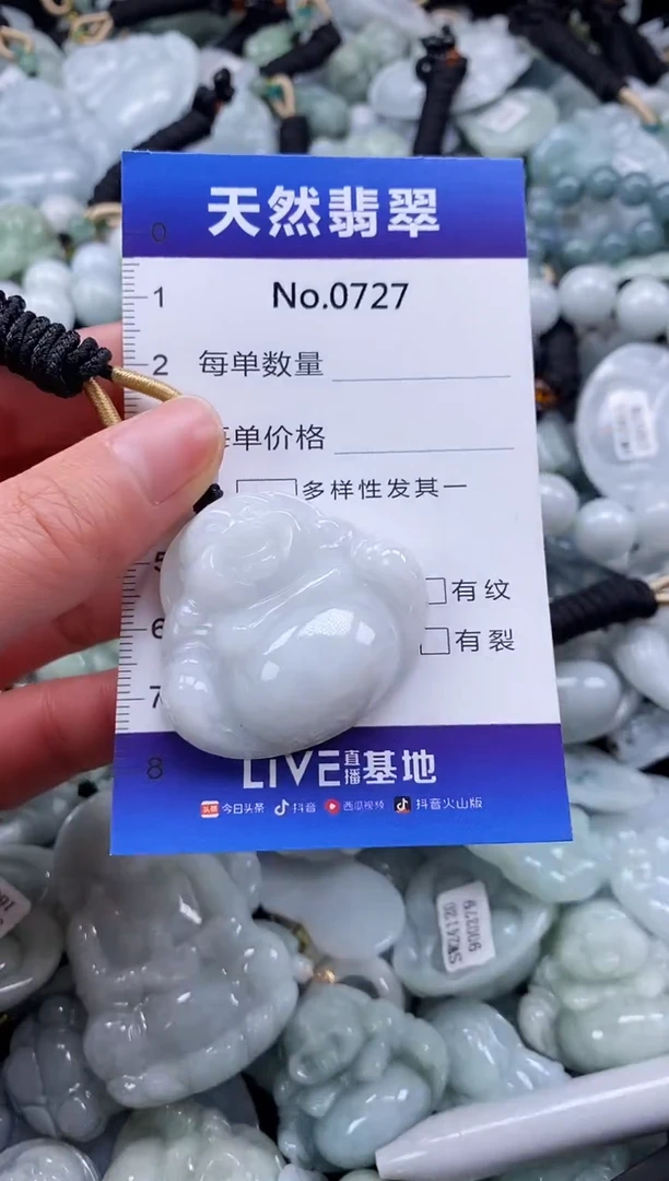 【闪购商品】翡翠颈饰未镶嵌缅甸A货翡翠0727