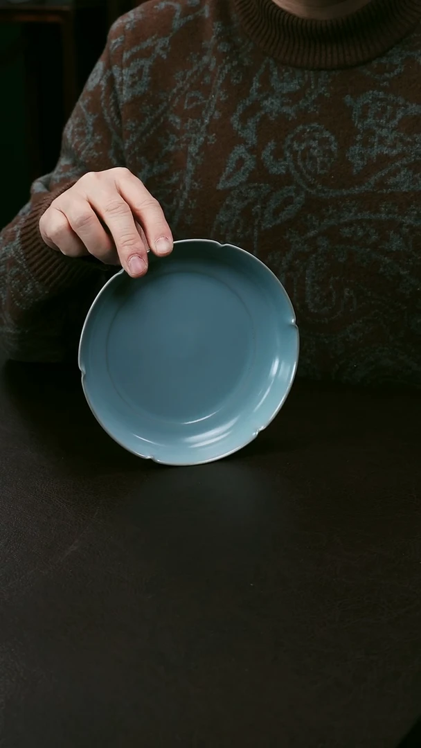 【闪购商品】其他汝官窑大葵口洗9