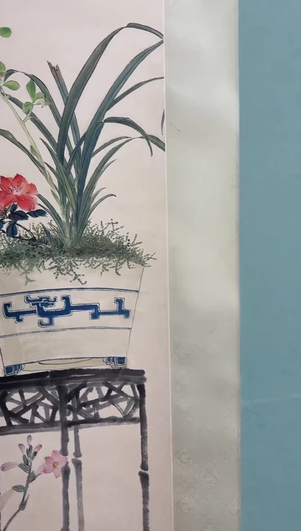 国画刻**艺周老师对联