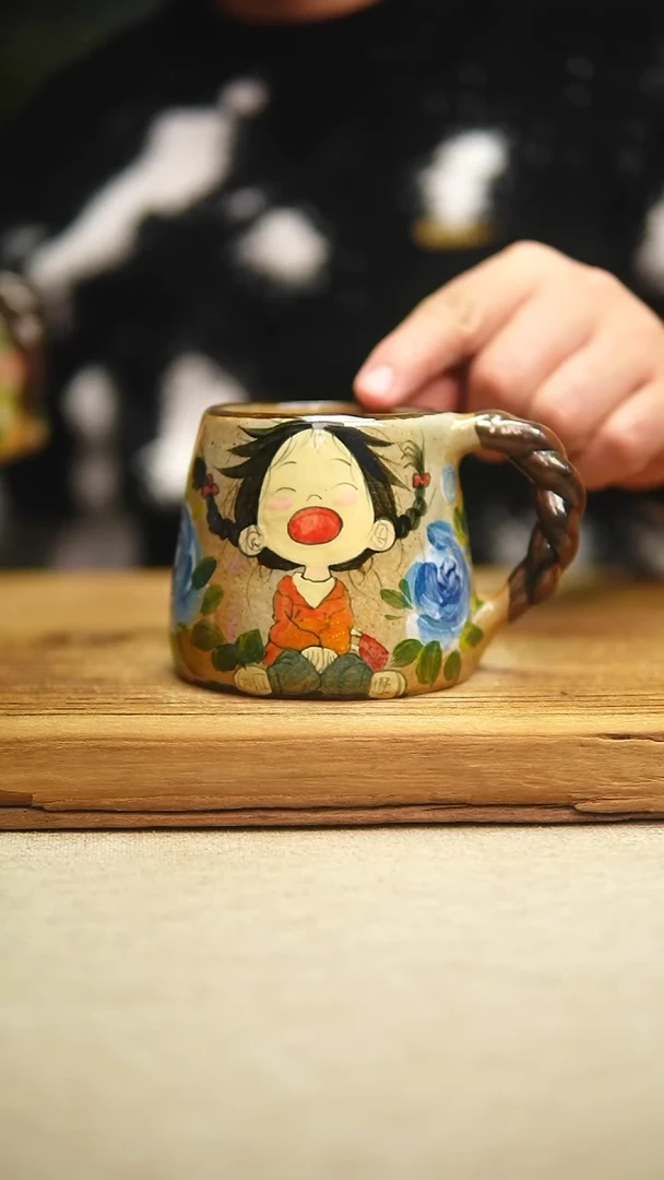 @@陶园瓷舍@@纯手工手绘@高温釉下彩