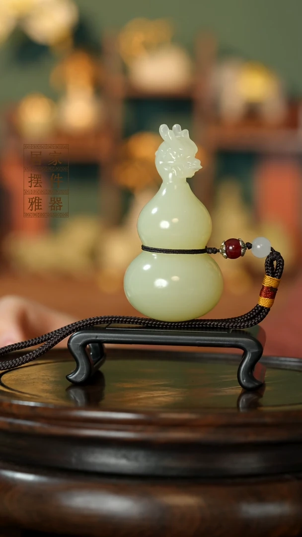 玉《龙头葫芦》摆件
